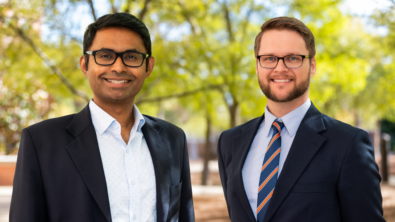 Russell Mailen (left) and Vrishank Rahgav (right)