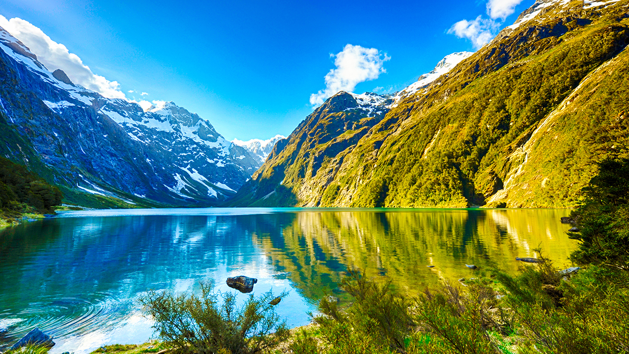 Lake Marian in New Zealand